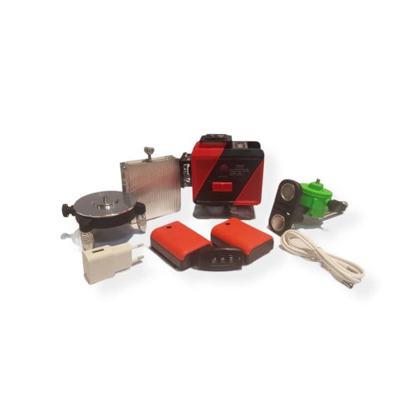 تراز لیزری سه بعدی ریموت دار گریتک مدل GT3D12L03