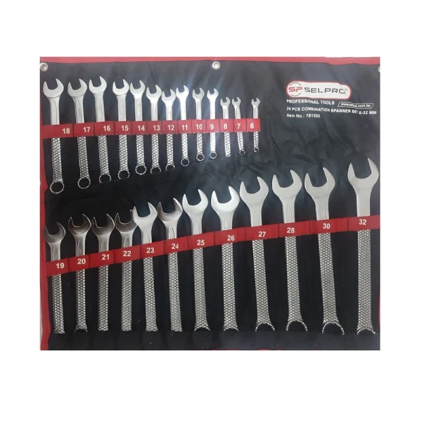 آچار یکسر تخت و یکسر رینگی سل پرو مدل 781525 مجموعه 25 عددی