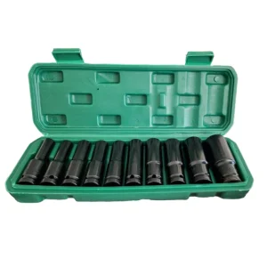 جعبه بکس بلند 10 پارچه فشارقوی درایو 1/2 تات تولز TAT TOOLS