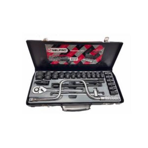 جعبه بکس 1/2 درایو 24 عددی مشکی سلپرو Selpro