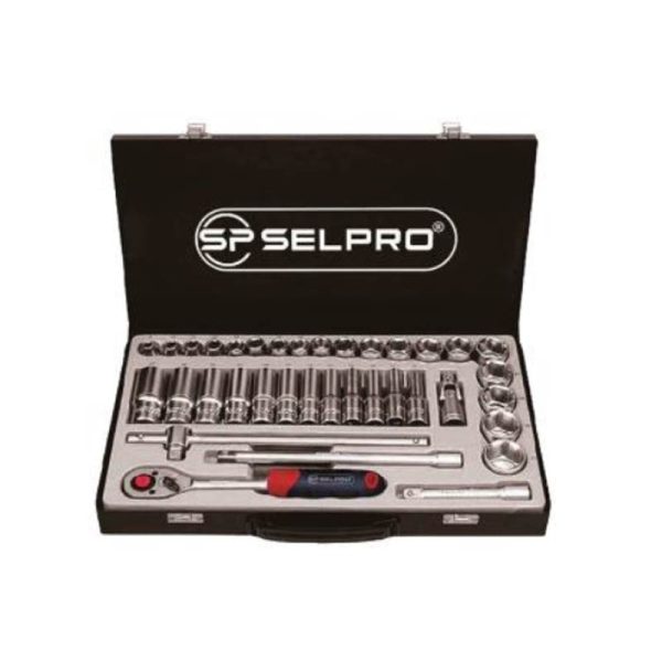 جعبه بکس 1/2 درایو 36 عددی سلپرو Selpro