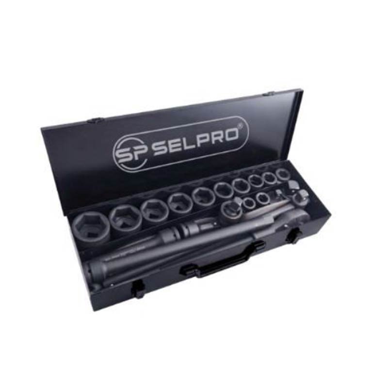 جعبه بکس 3/4 درایو 20 عددی مشکی سلپرو Selpro