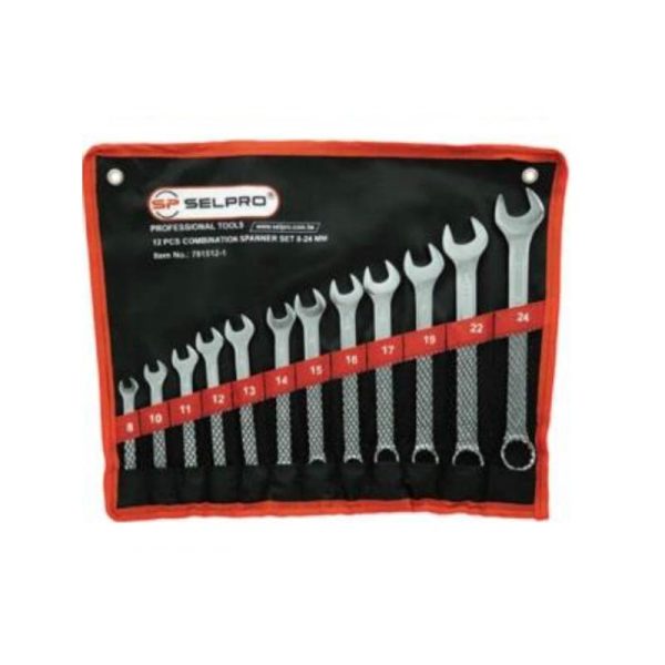 ست آچار یک سر رینگی 12 عددی (24-8) سلپرو Selpro